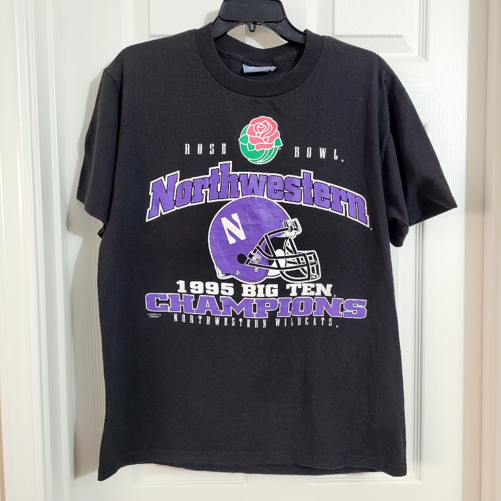 Vintage 90s Northwestern Rose Bowl T-Shirt Adult Size M